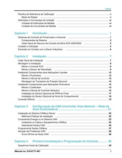 Índice
Manual no. 016-0171-461
i
Planilha de Referência de Calibração
.......................................................