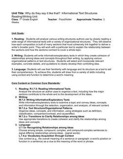 Analyzing Informational Text Structures | PDF | Reading Comprehension ...