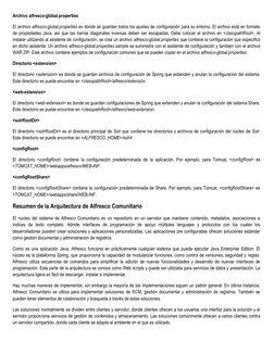 Archivo alfresco-global.properties  
El archivo alfresco-global.properties es donde se guardan todos los ajustes de configura