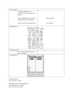Grade 2 Detailed Fraction Lesson Plan | PDF | Fraction (Mathematics ...