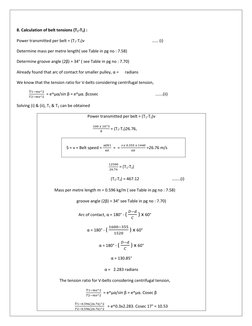 Pulley and Belt Design Calculations | PDF | Belt (Mechanical ...