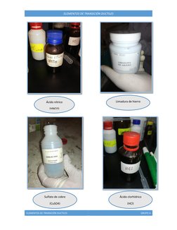 ELEMENTOS DE TRANSICIÓN DUCTILES 
GRUPO A 
 
ELEMENTOS DE TRANSICIÓN DUCTILES