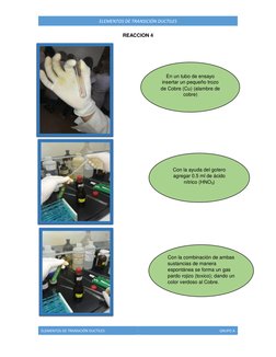 ELEMENTOS DE TRANSICIÓN DUCTILES 
GRUPO A 
 
ELEMENTOS DE TRANSICIÓN DUCTILES 
REACCION 4