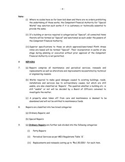 - 4 - 
Note: 
(i) Where no scales have so far been laid down and there are no orders prohibiting 
the undertaking of those