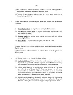 - 3 - 
(c) The purchase and installation of static plant and machinery and equipment and 
the provision of furniture are tr