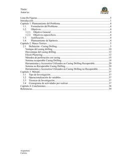 Título:
Autor/es:
Lista De Figuras...........................................................................................