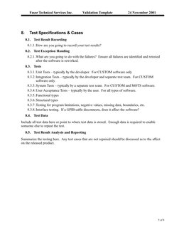 Software Validation Template Guide | PDF | Software Testing ...
