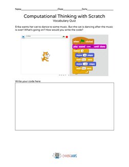 Scratch Vocabulary Quiz and Activities | PDF | Scratch (Programming ...