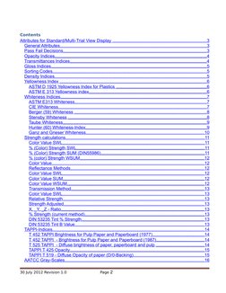 Color Calculations
Contents
Attributes for Standard/Multi-Trial View Display