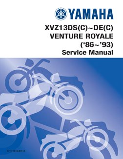 Yamaha XVZ13 Venture Royale Service Manual 86-93 | PDF | Motor Oil