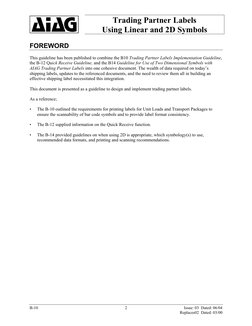 AIAG B-10 Label Guidelines PDF | PDF | Barcode | Code