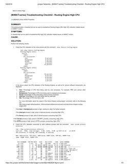 Juniper RE High CPU Troubleshooting Guide | PDF | Router (Computing ...