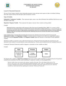 UNIVERSITY OF SANTO TOMAS  
SENIOR HIGH SCHOOL 
AY 2016-2017 
Lesson 5.2: Theoretical Framework 
The use of Axial Coding to i