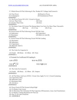Basic Electrical Questions & Answers PDF | PDF | Series And Parallel ...