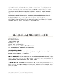 Licenciado en Nutrición; Emmanuel Cestaro M.P 4353 
 
 
cena está especificado en cantidad de veces; ejemplo 2 veces omelette