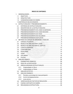 III 
 
 
ÍNDICE DE CONTENIDO 
1. 
GENERALIDADES..........................................................................