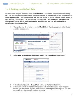 3
ACCOUNTING MODULE #1 
            REVISED DEC 2015                DR. JOYCE K. BRYER – INDIANA UNIVERSITY
1 – 2: Sett