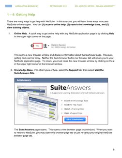 8
ACCOUNTING MODULE #1 
            REVISED DEC 2015                DR. JOYCE K. BRYER – INDIANA UNIVERSITY
1 – 4: Gett