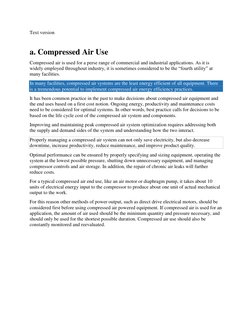 Compressed Air System Overview | PDF | Efficient Energy Use ...