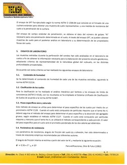 Tecash Informe Geotécnico: Estudio de Suelos SPT | PDF | Ingeniería de ...