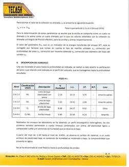 Tecash Informe Geotécnico: Estudio de Suelos SPT | PDF | Ingeniería de ...
