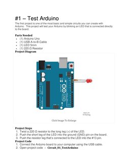15 Beginner Arduino Breadboard Projects | PDF | Arduino | Electronics