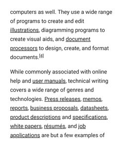 computers as well. They use a wide range
of programs to create and edit
illustrations (https://en.m.wikipedia.org/wiki/Illust