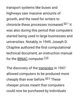 transport systems like buses and
highways saw massive amounts of
growth, and the need for writers to
chronicle these processe