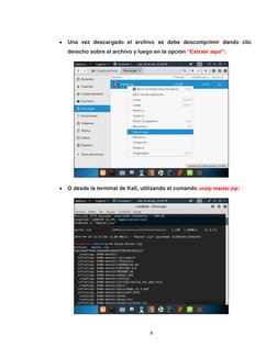 9 
 
 Una vez descargado el archivo se debe descomprimir dando clic 
derecho sobre el archivo y luego en la opción “Extraer