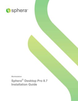 Workstation
Sphera® Desktop Pro 8.7
Installation Guide
