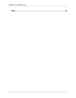 Desktop Pro 8.7 Installation Guide
4
Index ..................................................................................
