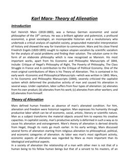 Types Of Alienation Marx's Theory of Alienation Explained | PDF | Marx's Theory Of ...