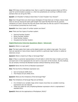 Ans: FIFO does not have address lines. Ram is used for storage purpose where as FIFO is 
used for synchronization purpose i.e
