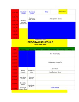 Story (http://web.archive.org/web/19970616215046/http:/www.abs-cbn.com/entertainment/tvshows/pub/index.html#inside)
Musikahan