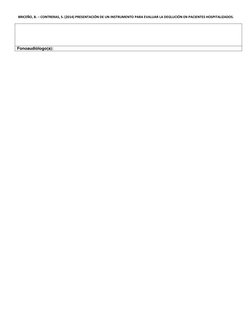 BRICEÑO, B. – CONTRERAS, S. (2014) PRESENTACIÓN DE UN INSTRUMENTO PARA EVALUAR LA DEGLUCIÓN EN PACIENTES HOSPITALIZADOS.