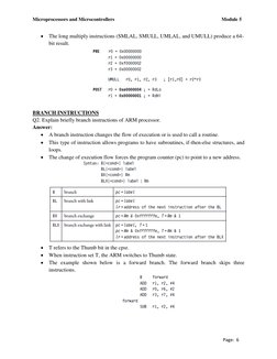 VTU 4th Sem Microcontroller Notes | PDF | Arm Architecture | Subroutine