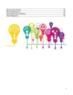 Quotes about Science
58
My Reading Record
59
Interesting Science Websites
60
About Plagiarism
60
2
