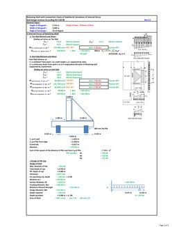 Retaining Wall Stability & Design Analysis | PDF | Deep Foundation ...
