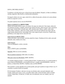 132 
BAWA, ORUNMILA BAWA” 
 
La paloma va al techo de la casa o al pie de una mata de plátano. Después, se baña con albahac