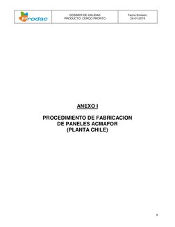 DOSSIER DE CALIDAD 
PRODUCTO: CERCO PRONTO 
Fecha Emisión: 
24-01-2019