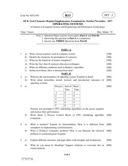 Operating Systems Exam Question Papers | PDF | Thread (Computing ...