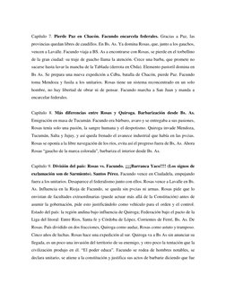 Capítulo 7. Pierde Paz en Chacón. Facundo encarcela federales. Gracias a Paz, las 
provincias quedan libres de caudillos. E
