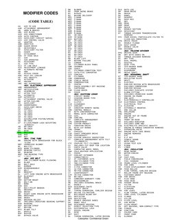 Caterpillar Modifier and Job Codes Guide | PDF | Engines | Valve