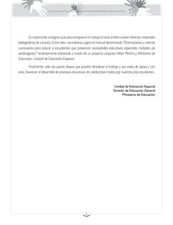 8
EDUCACIÓN DE ESTUDIANTES QUE PRESENTAN TRASTORNOS DEL ESPECTRO AUTISTA
	
Es importante consignar que para enr