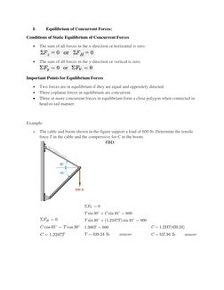 Equilibrium of Force Systems Explained | PDF | Force | Truss
