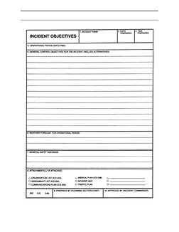 ICS Form 201: Incident Briefing Guide | PDF | Incident Command System ...