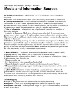 MIL Lesson 5-7 | PDF | Mass Media | Accuracy And Precision