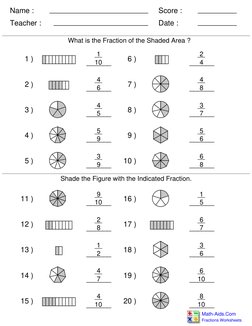 Name :
Teacher :
Date :
Score :
Fractions Worksheets (http://www.math-aids.com/Fractions/)
Math-Aids.Com (http://www.math-aid