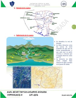 UNIVERSIDAD TÉCNICA DE ORURO 
FACULTAD NACIONAL DE INGENIERÍA 
INGENIERÍA CIVIL 
AUX: HENRY BRYAN AGUIRRE AGRADA 
TOPOGR