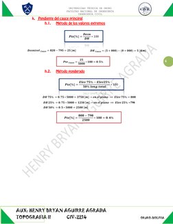 UNIVERSIDAD TÉCNICA DE ORURO 
FACULTAD NACIONAL DE INGENIERÍA 
INGENIERÍA CIVIL 
AUX: HENRY BRYAN AGUIRRE AGRADA 
TOPOGR